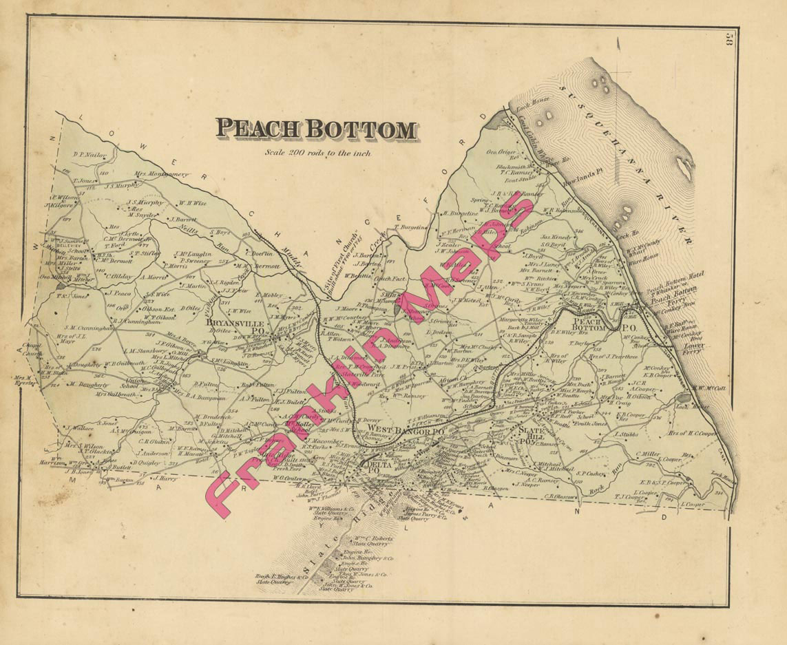 Andy's Antique Maps 1876 York